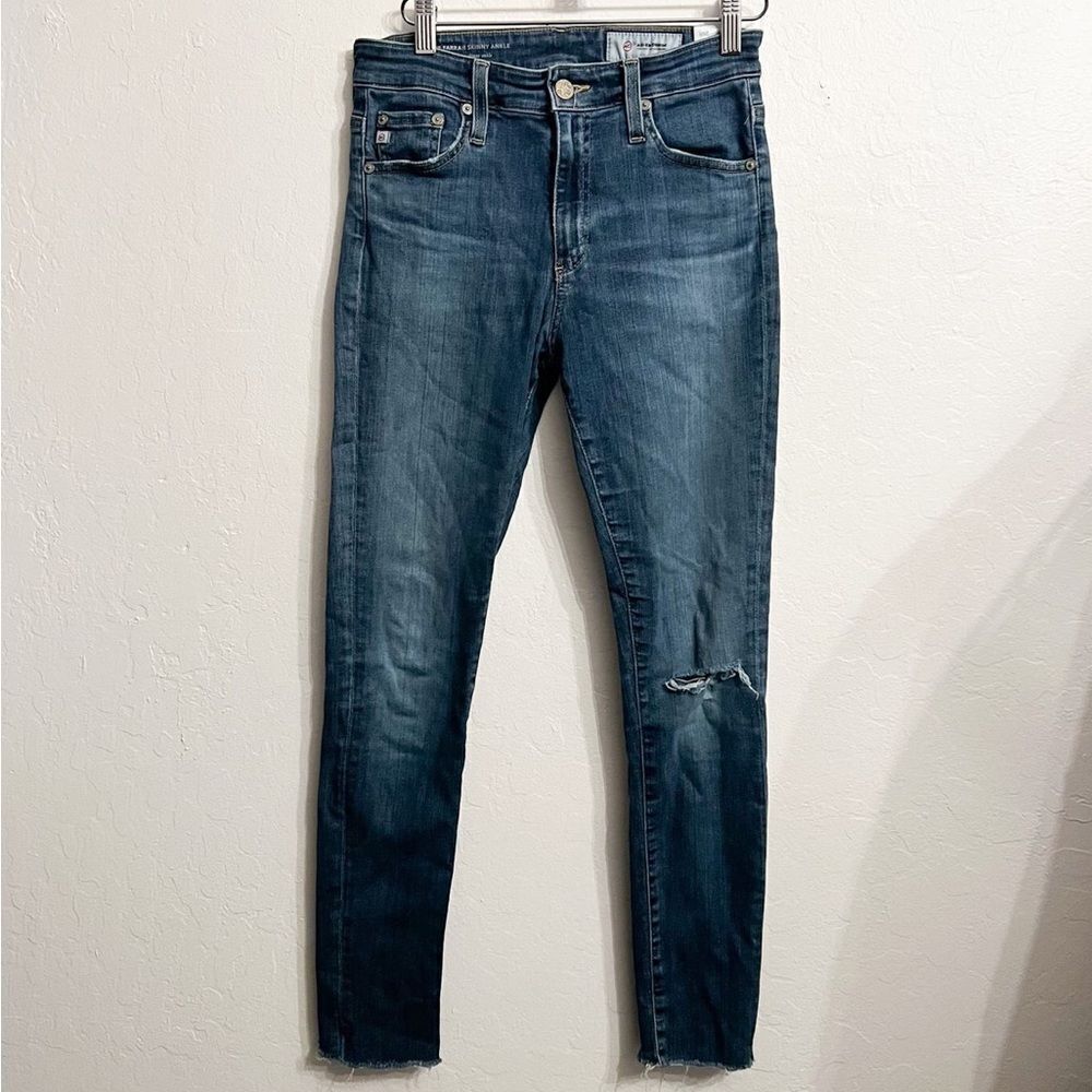AG ADRIANO‎ GOLDSCHMIED Farrah Skinny Ankle Distressed Stretch High Waisted 26